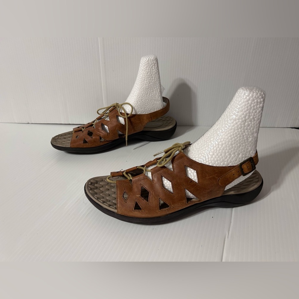 David Tate leather sandals women size 11 N